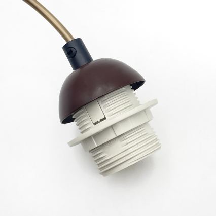 Luster na lanku AIDA 1xE27/60W/230V pr. 25 cm dub/hnedá/biela