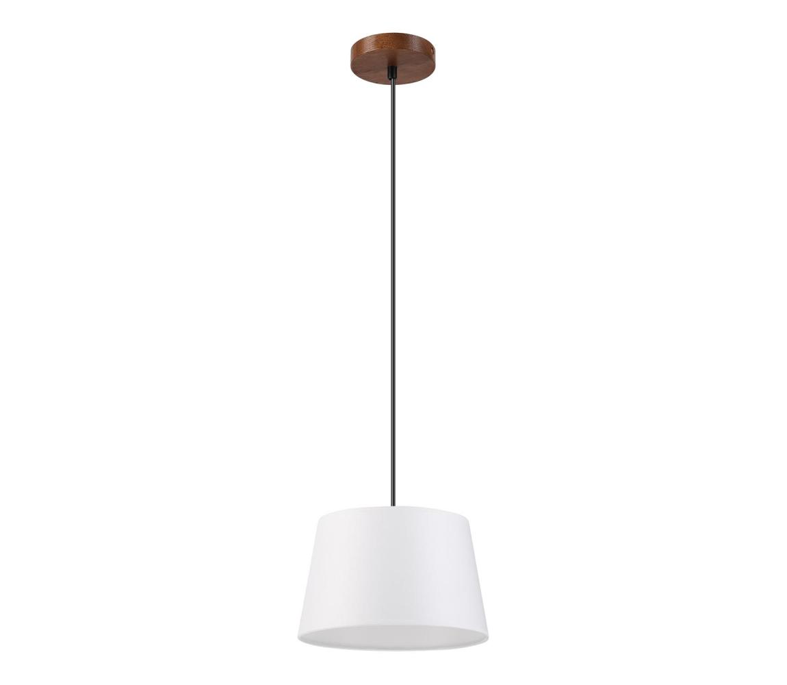 Luster na lanku AIDA 1xE27/60W/230V pr. 25 cm dub/orech/biela LM-1.98/DĄB ORZECH/250