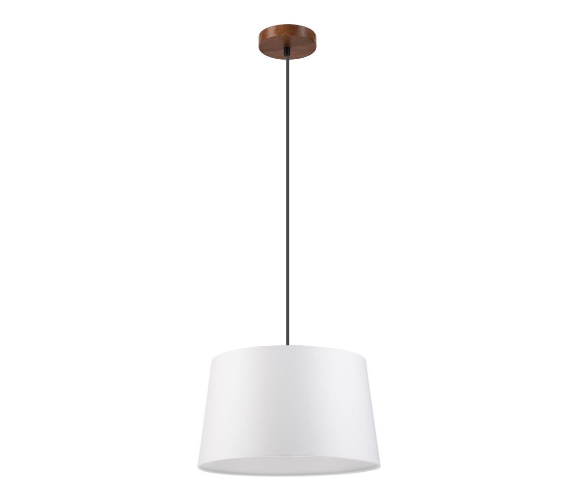 Luster na lanku AIDA 1xE27/60W/230V pr. 35 cm dub/orech/biela LM-1.98/DĄB ORZECH/350