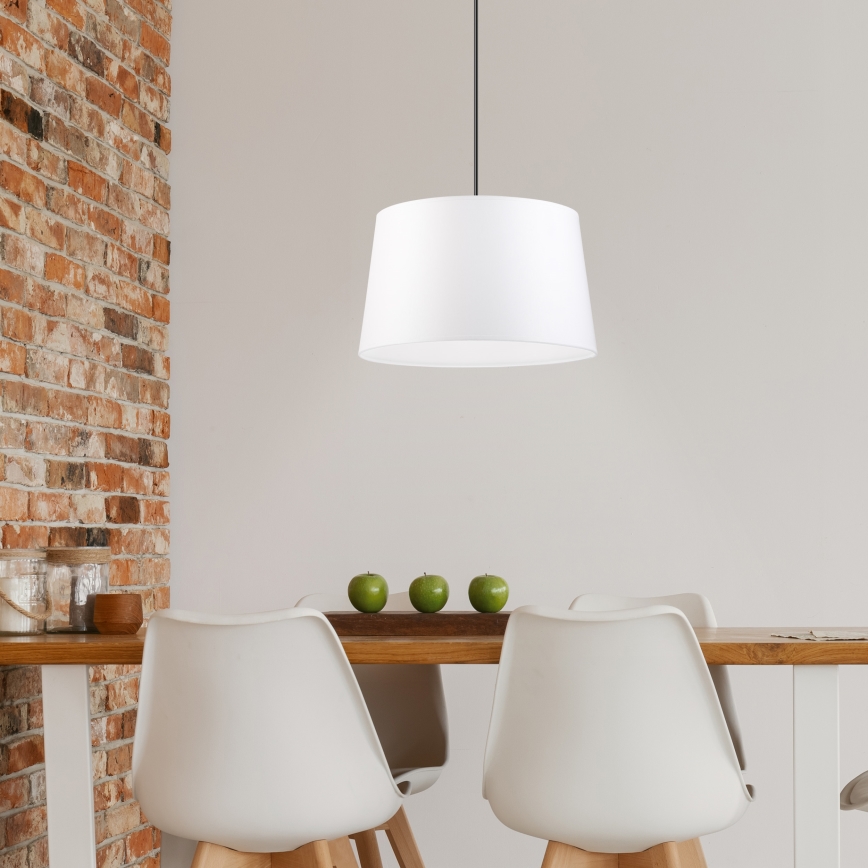 Luster na lanku AIDA 1xE27/60W/230V pr. 35 cm dub/orech/biela