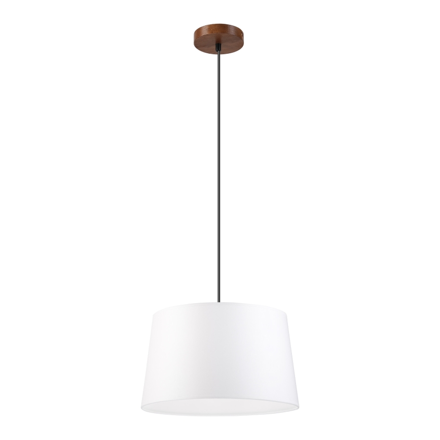 Luster na lanku AIDA 1xE27/60W/230V pr. 35 cm dub/orech/biela