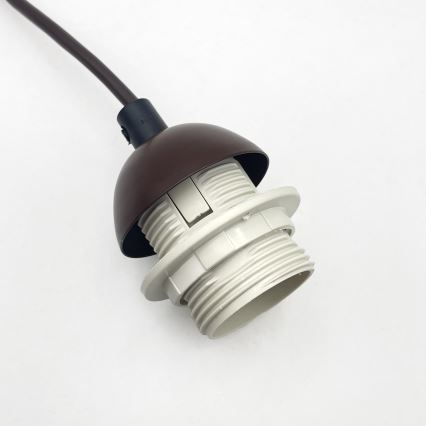 Luster na lanku AIDA 1xE27/60W/230V pr. 35 cm dub/orech/biela