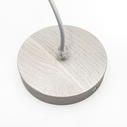 Luster na lanku AIDA 1xE27/60W/230V priemer 35 cm dub/biela