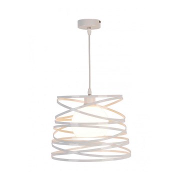 Luster na lanku AKITA 1xE27/40W/230V biela