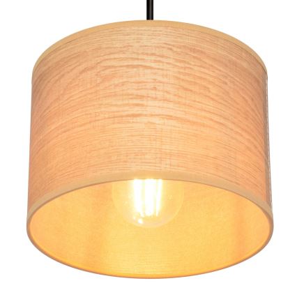 Luster na lanku ALBA 1xE27/15W/230V pr. 20 cm hnedá/čierna