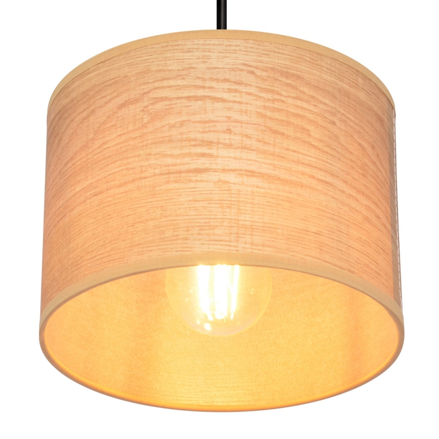 Luster na lanku ALBA 1xE27/15W/230V pr. 20 cm hnedá/čierna