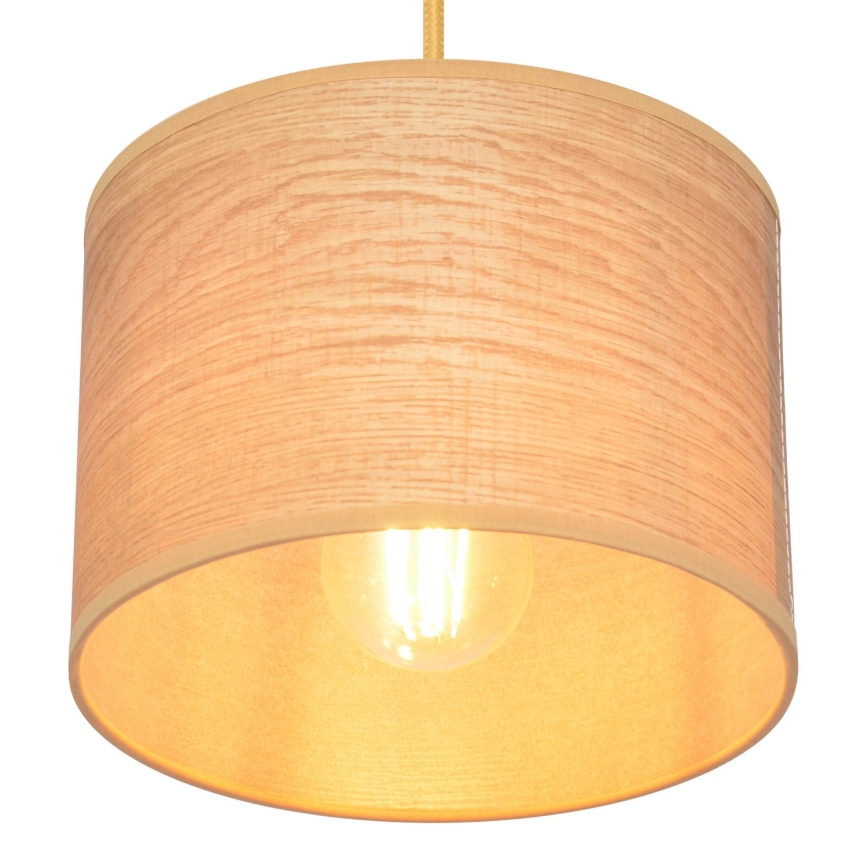 Luster na lanku ALBA 1xE27/15W/230V pr. 20 cm hnedá