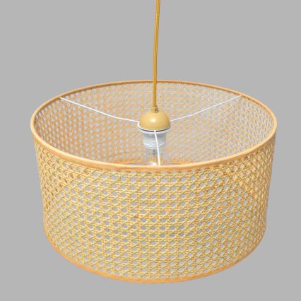 Luster na lanku ALBA 1xE27/15W/230V pr. 40 cm ratan