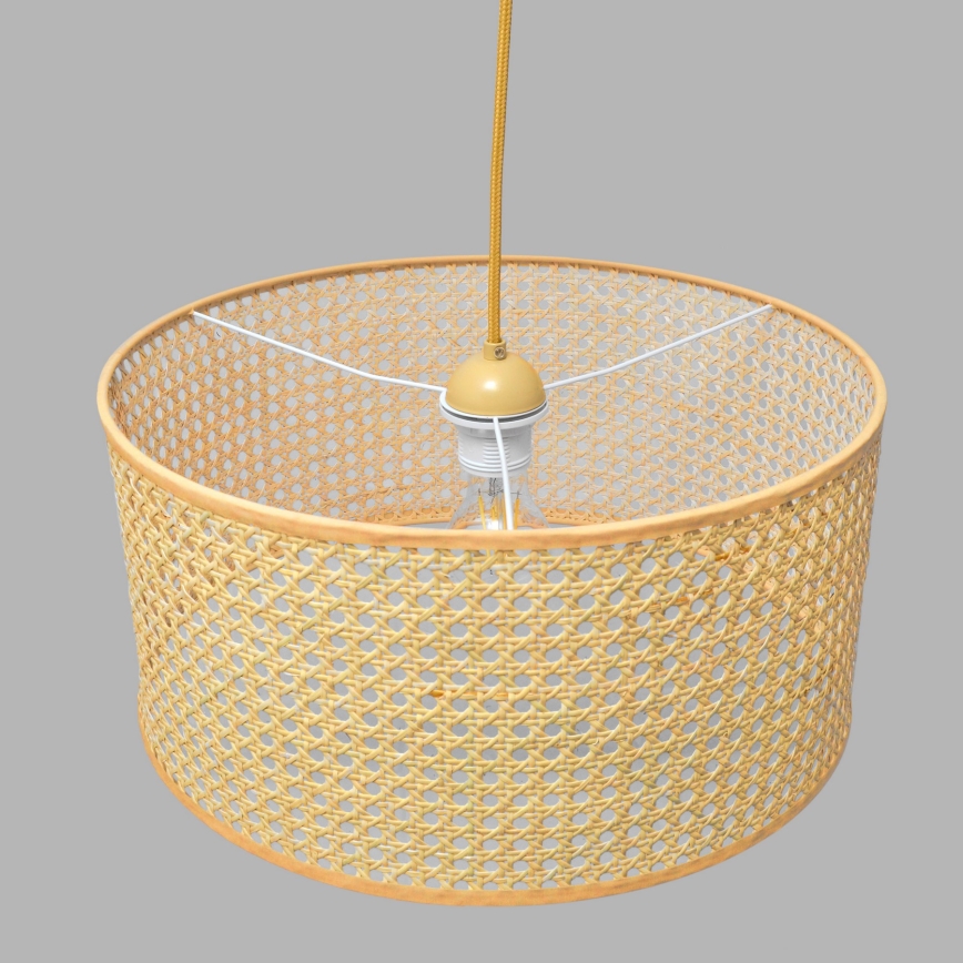 Luster na lanku ALBA 1xE27/15W/230V pr. 40 cm ratan