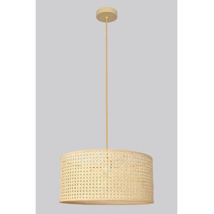 Luster na lanku ALBA 1xE27/15W/230V pr. 40 cm ratan