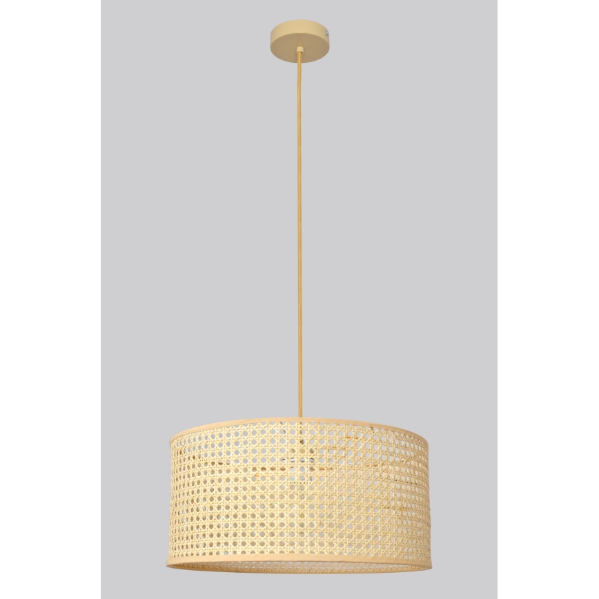 Luster na lanku ALBA 1xE27/15W/230V pr. 40 cm ratan