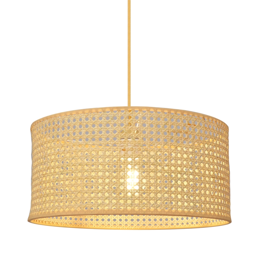 Luster na lanku ALBA 1xE27/15W/230V pr. 40 cm ratan