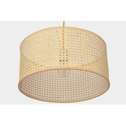 Luster na lanku ALBA 1xE27/15W/230V pr. 40 cm ratan
