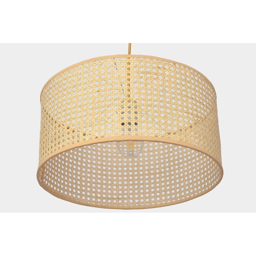 Luster na lanku ALBA 1xE27/15W/230V pr. 40 cm ratan