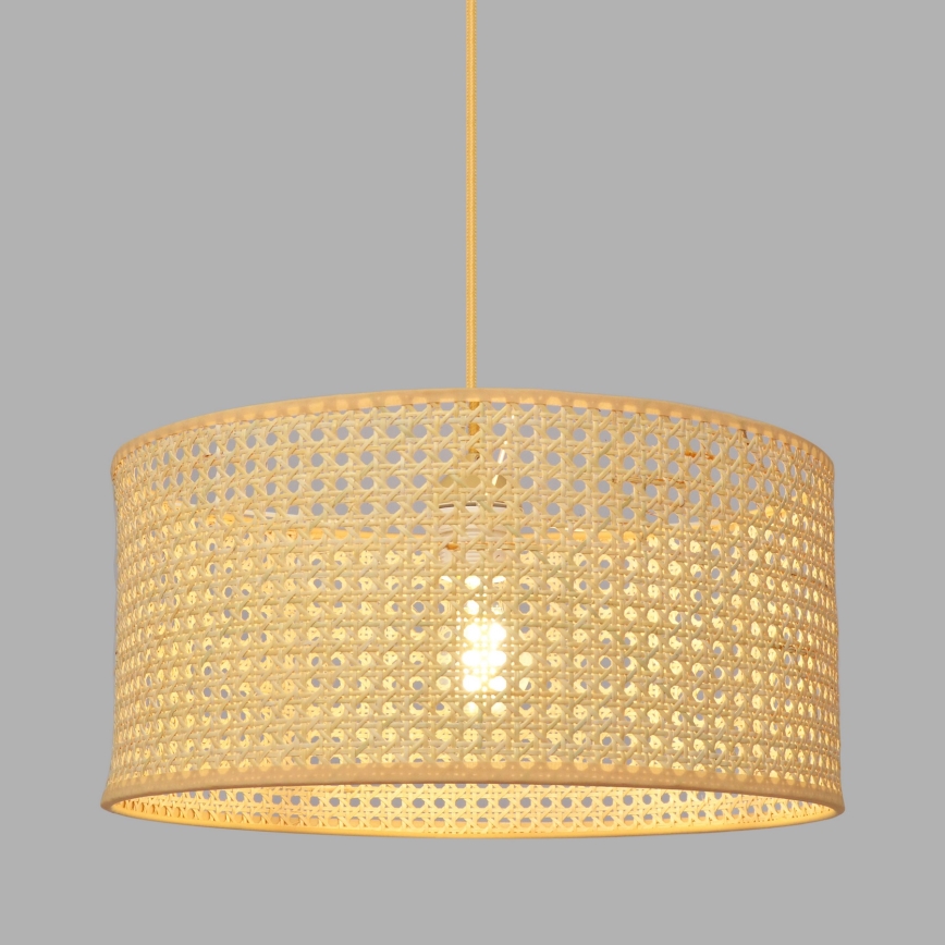 Luster na lanku ALBA 1xE27/15W/230V pr. 40 cm ratan