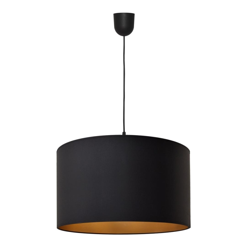 Luster na lanku ALBA 1xE27/15W/230V pr. 45 cm čierna/zlatá