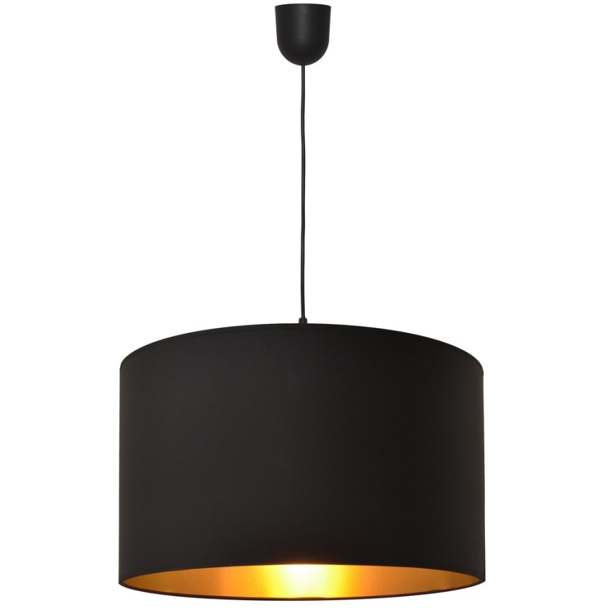 Luster na lanku ALBA 1xE27/15W/230V pr. 45 cm čierna/zlatá