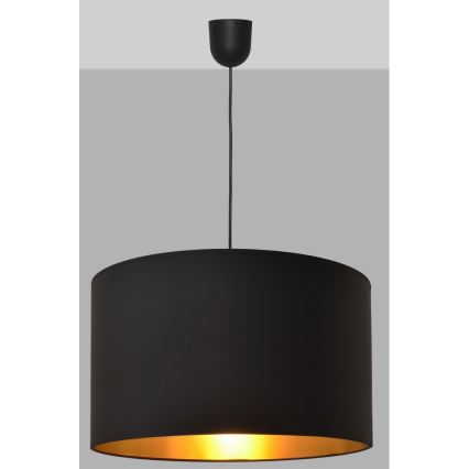 Luster na lanku ALBA 1xE27/15W/230V pr. 45 cm čierna/zlatá