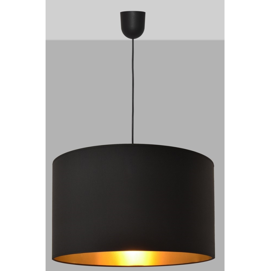 Luster na lanku ALBA 1xE27/15W/230V pr. 45 cm čierna/zlatá