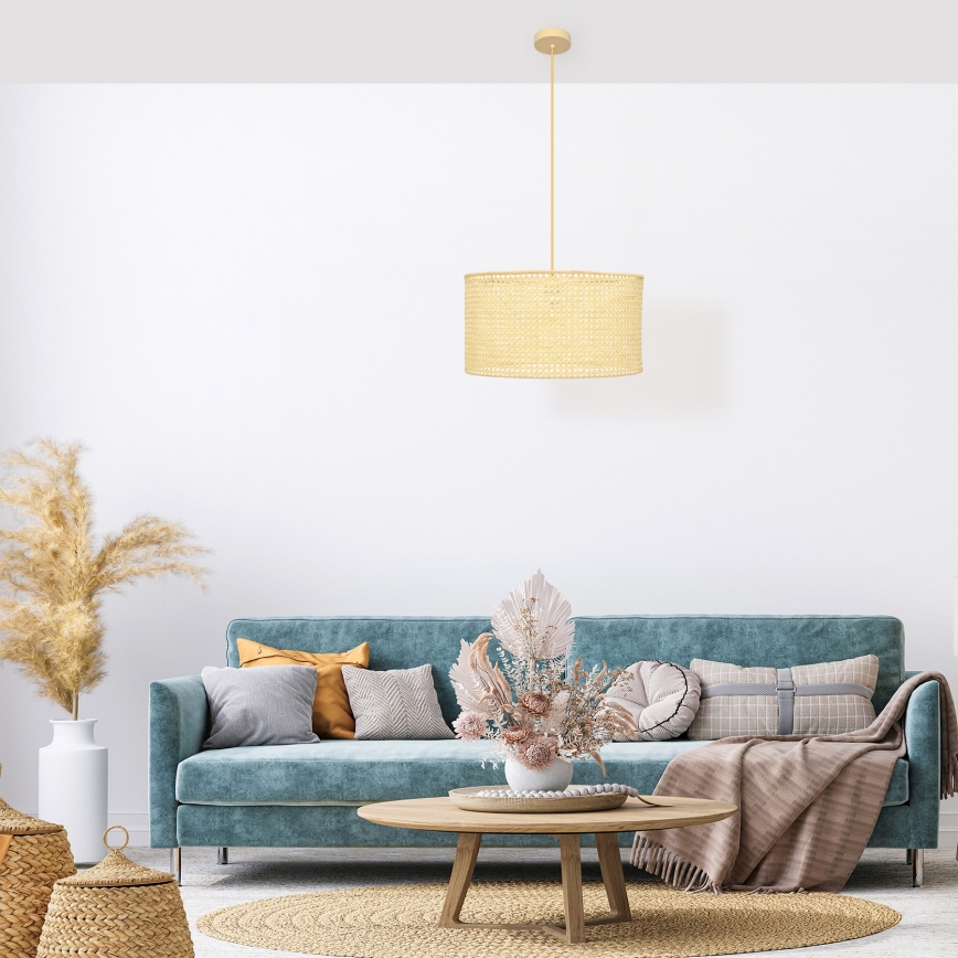 Luster na lanku ALBA 1xE27/15W/230V pr. 45 cm ratan