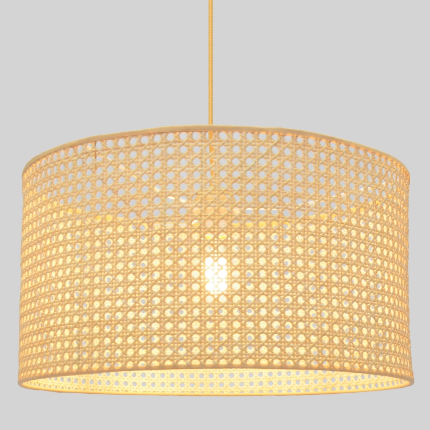 Luster na lanku ALBA 1xE27/15W/230V pr. 45 cm ratan