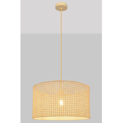 Luster na lanku ALBA 1xE27/15W/230V pr. 45 cm ratan