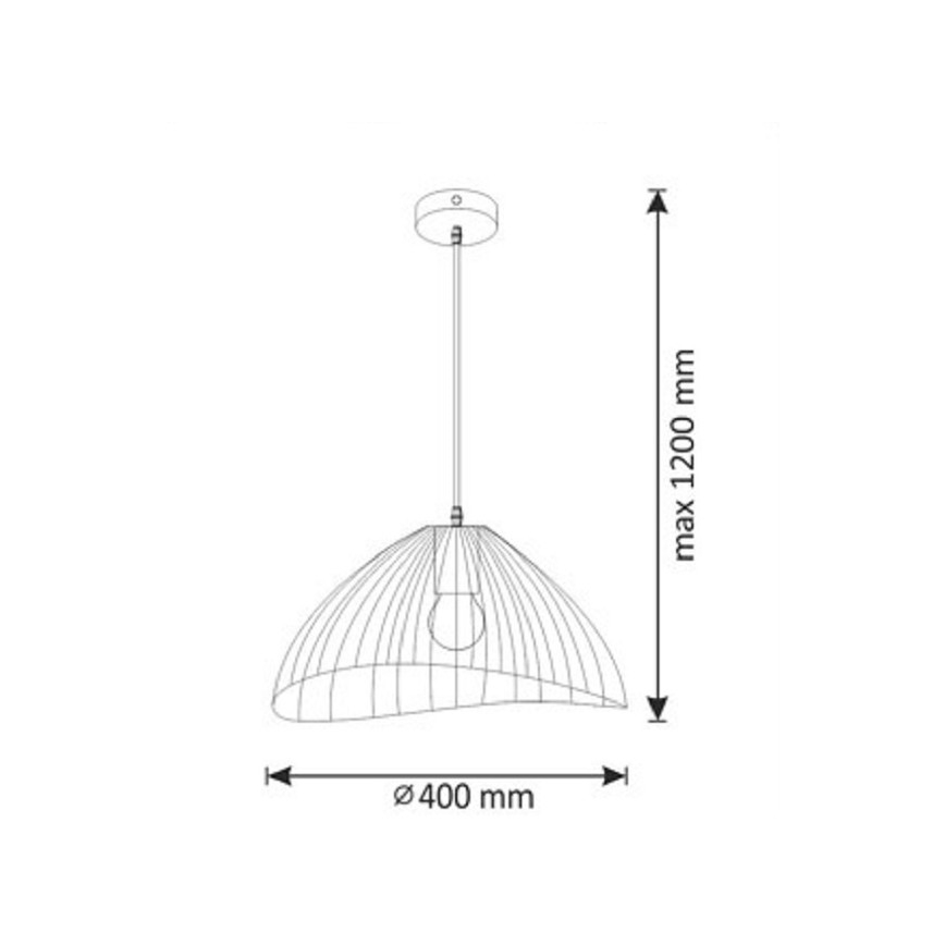 Luster na lanku ALBA 1xE27/20W/230V