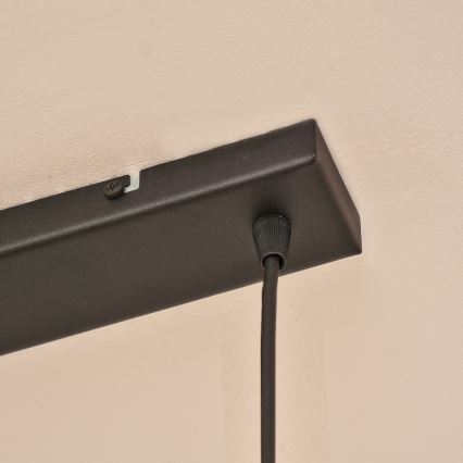 Luster na lanku ALBA 3xE27/15W/230V, sivý