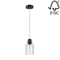 Luster na lanku ALESSANDRO 1xE27/60W/230V buk – FSC certifikované