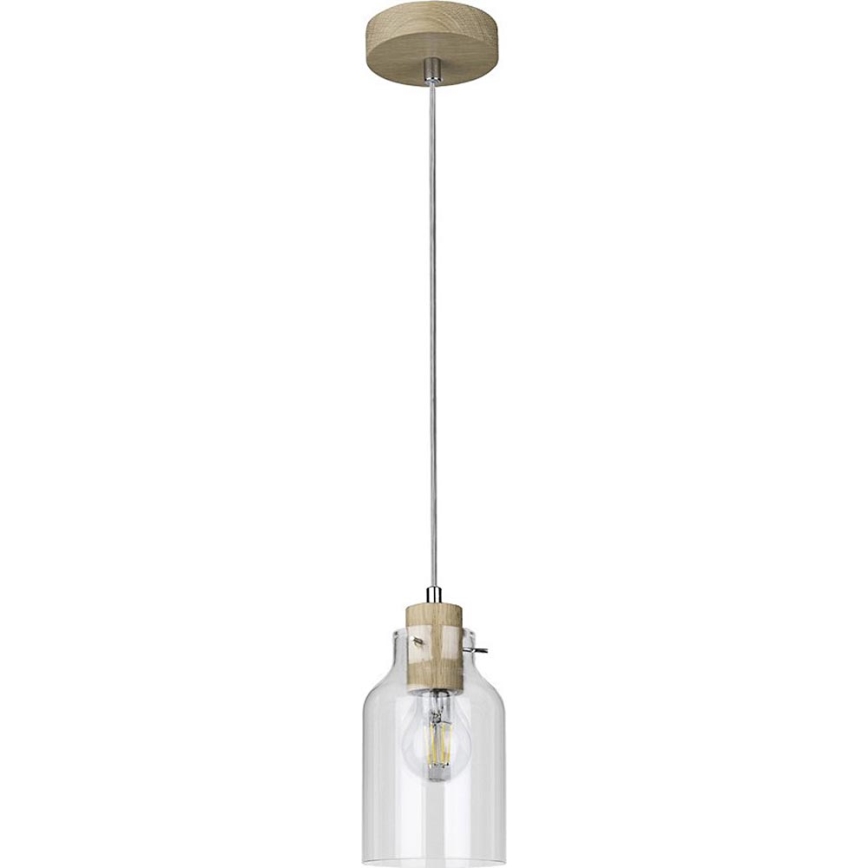 Luster na lanku ALESSANDRO 1xE27/60W/230V dub