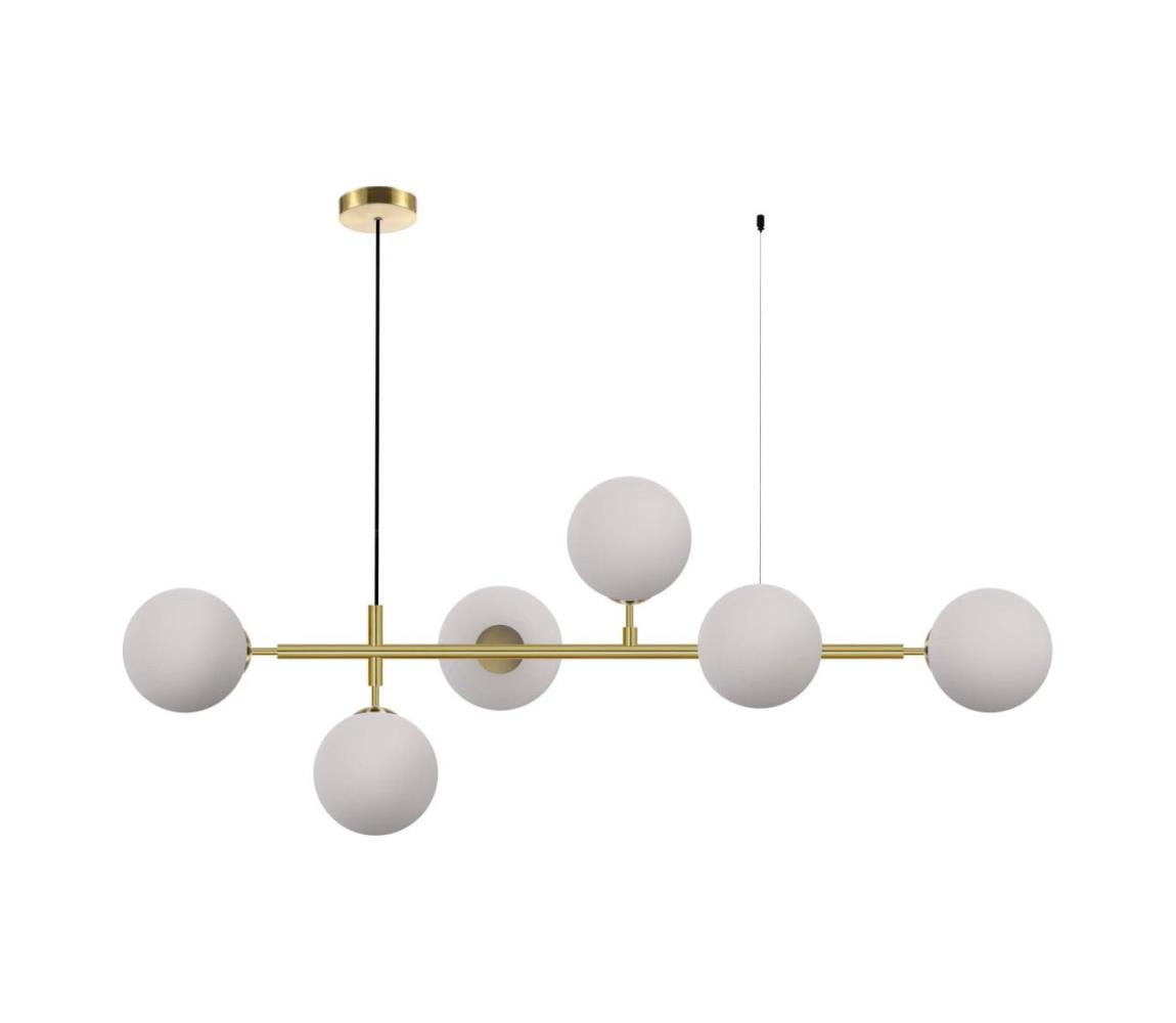 Light Prestige Luster na lanku ALISA 6xE14/40W/230V zlatý LP-005/6P WH