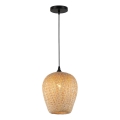 Luster na lanku ALMA 1xE27/60W/230V pr. 23 cm bambus