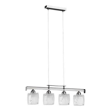 Luster na lanku ALMA 4xE14/10W/230V lesklý chróm