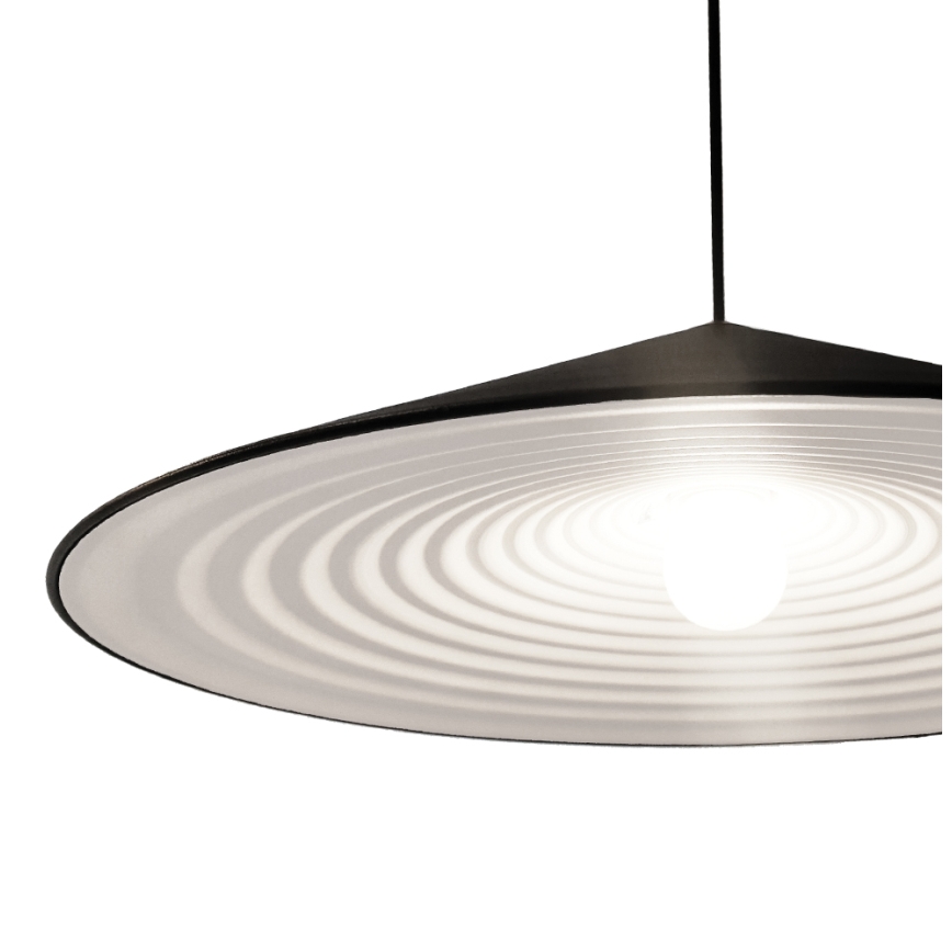 Luster na lanku ALTO 1xE27/60W/230V čierny
