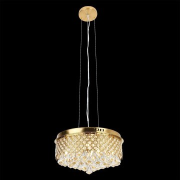 Luster na lanku AMAPOLI 7xG9/28W/230V pr. 45 cm zlatá