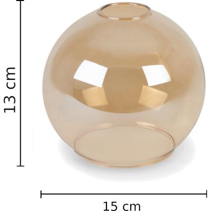 Luster na lanku AMBRE BLACK 3xE27/60W/230V čierna/dymová hnedá