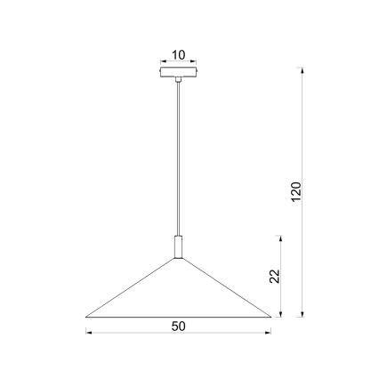 Luster na lanku ANEGA 1xGX53/15W/230V pr. 50 cm hnedý