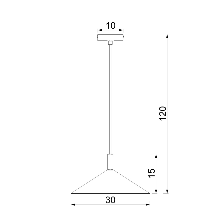 Luster na lanku ANEGA 1xGX53/15W/230V priemer 30 cm bordový
