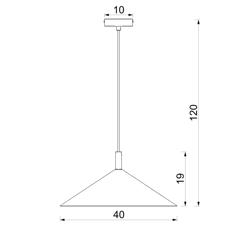 Luster na lanku ANEGA 1xGX53/15W/230V, priemer 40 cm, béžový