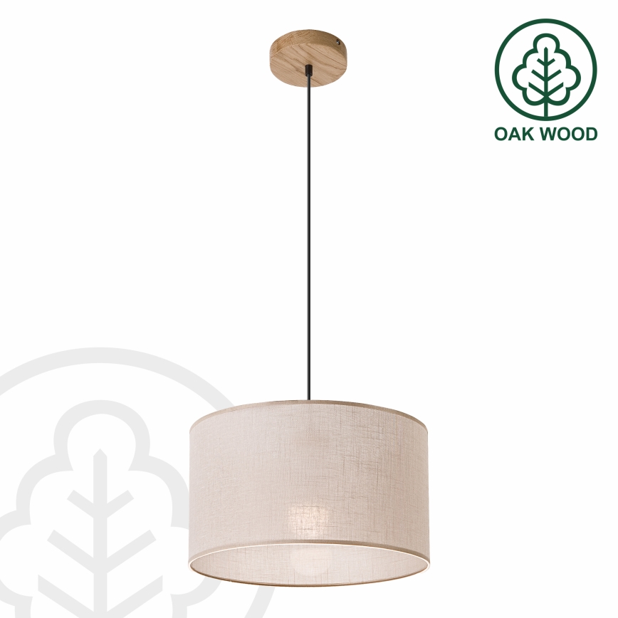 Luster na lanku ANTONIO 1xE27/60W/230V dub