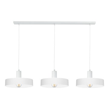 Luster na lanku ARCANE 3xE27/60W/230V biely