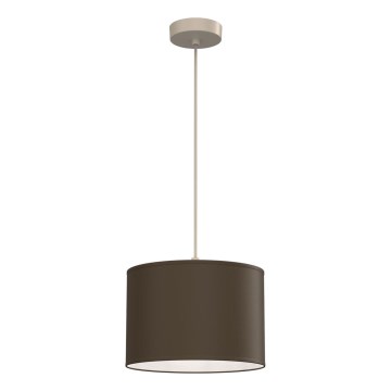 Luster na lanku ARDEN 1xE27/15W/230V priemer 25 cm béžová/hnedá