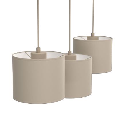 Luster na lanku ARDEN 3xE27/15W/230V, béžový