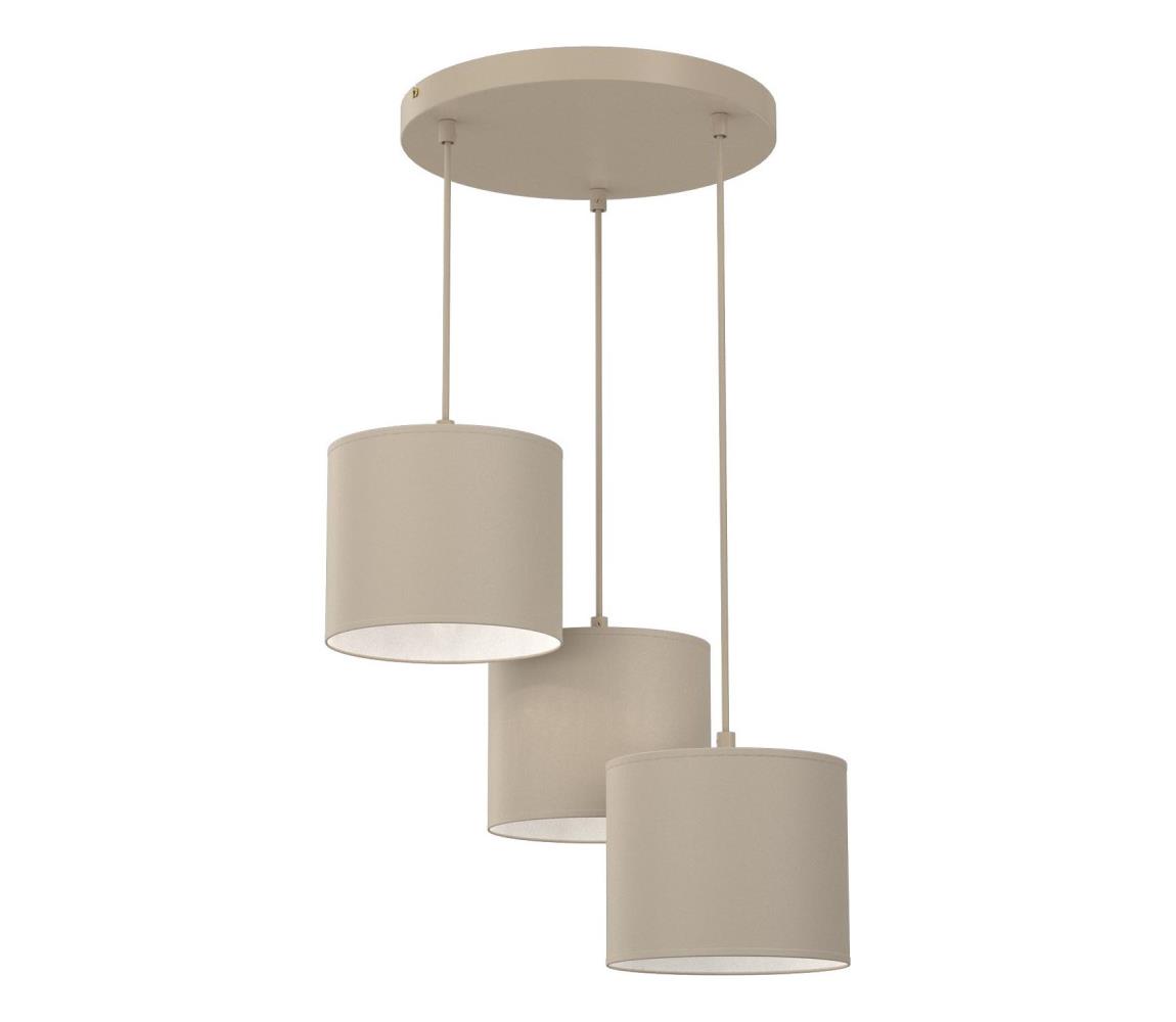 Luster na lanku ARDEN 3xE27/15W/230V priemer 30 cm béžový 4231