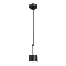 Luster na lanku ARENA 1xGX53/11W/230V čierna/chróm