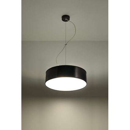 Luster na lanku ARENA 35 2xE27/60W/230V čierna