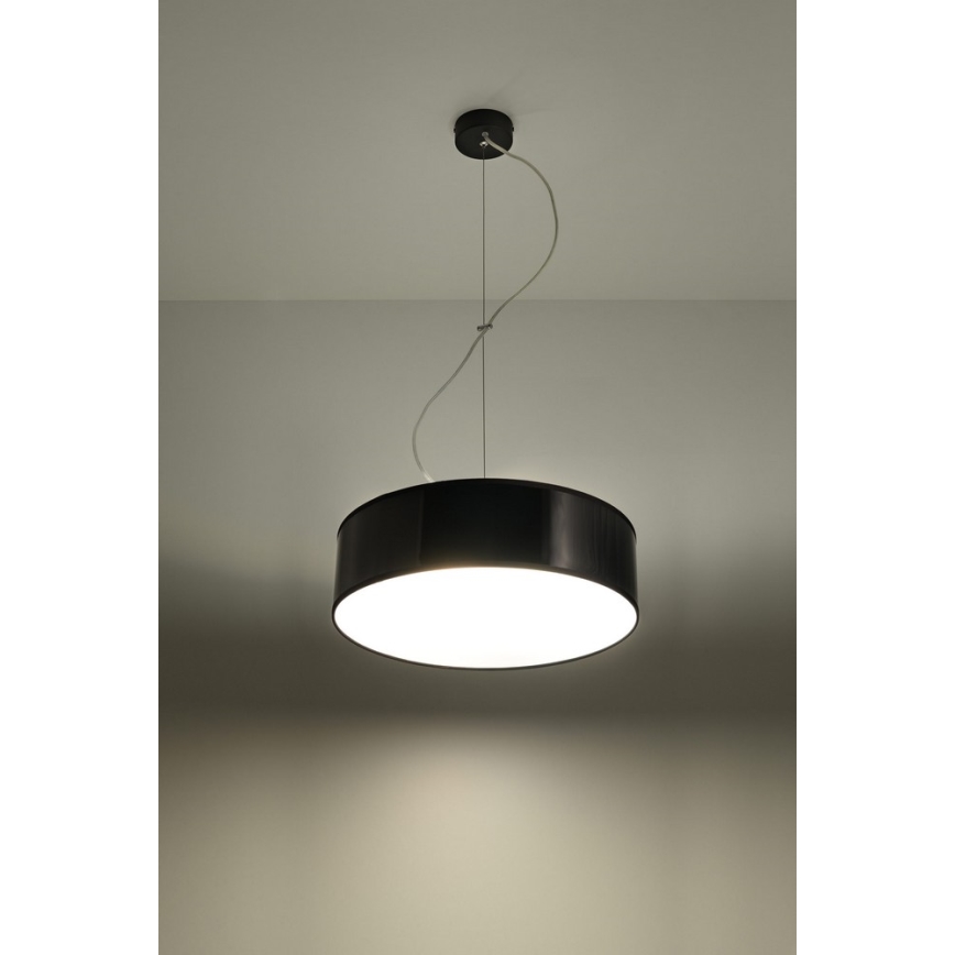 Luster na lanku ARENA 35 2xE27/60W/230V čierna