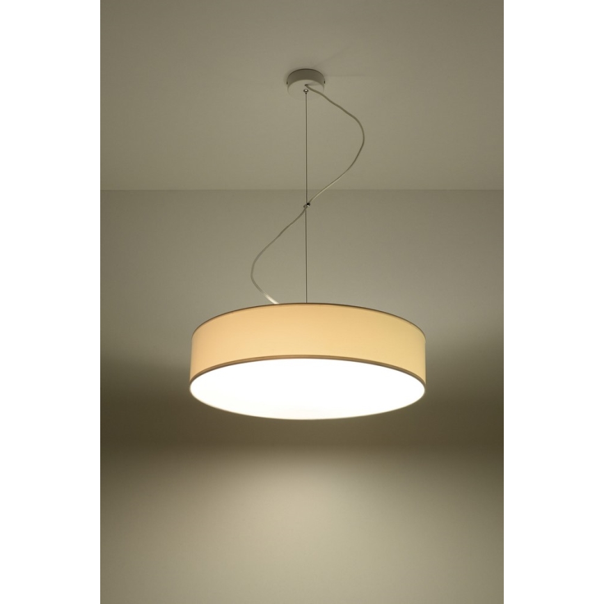 Luster na lanku ARENA 45 3xE27/60W/230V biela
