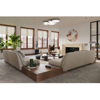 Sollux SL.0119 - Luster na lanku ARENA 45 3xE27/60W/230V šedá