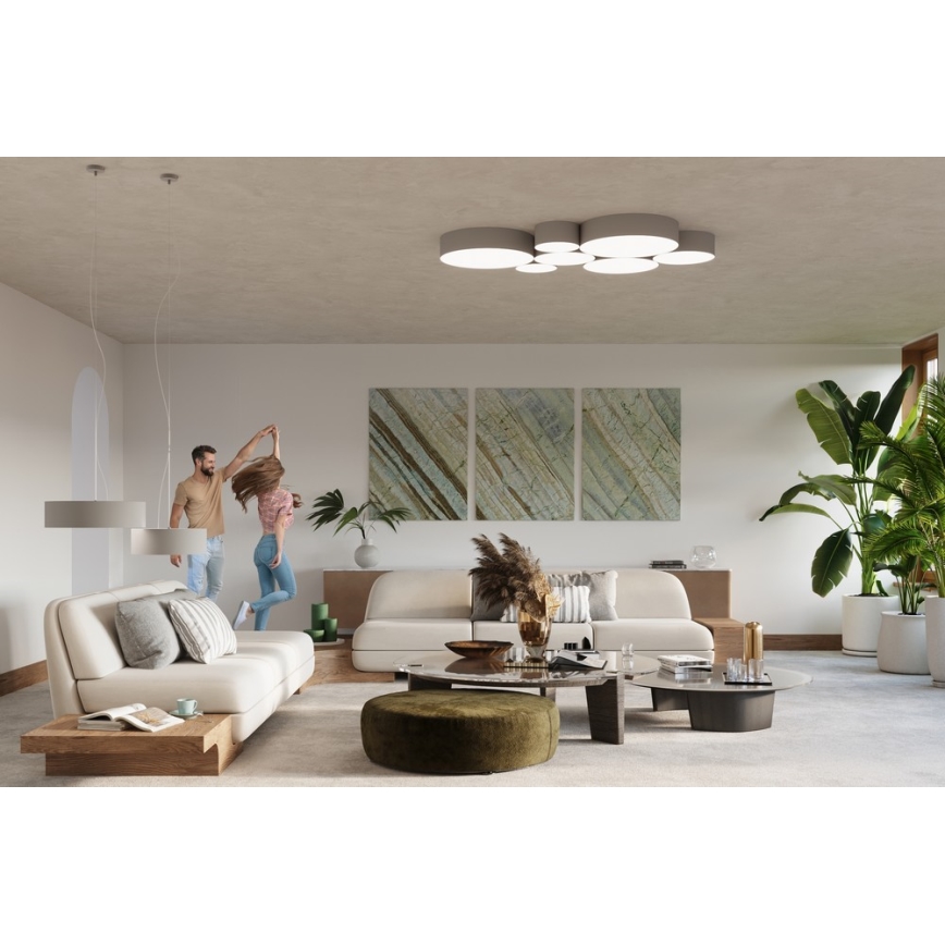 Sollux SL.0119 - Luster na lanku ARENA 45 3xE27/60W/230V šedá